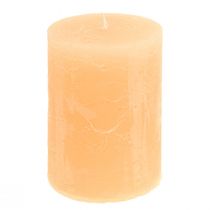 Product Candles Apricot Light Solid Colored Pillar Candles 85×120mm 2pcs