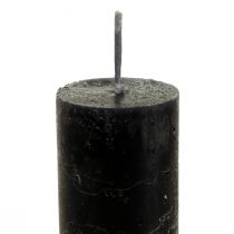 Product Taper candles colored black candles 34×240mm 4pcs