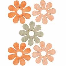 Product Flowers for scattering, spring decoration, wooden flowers, scattered decoration flowers 144 pieces