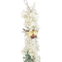 Product Decorative garland plant garland eucalyptus artificial roses dry look 170cm bleached