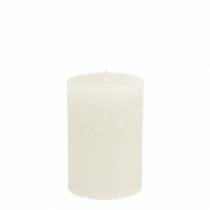 Product Solid colored candles white 70x100mm 4pcs