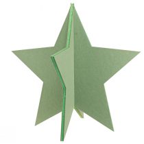 Product Felt decoration star to stand Christmas decoration felt green H62cm