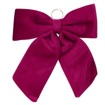 Product Large velvet Christmas bow, outdoor, red, 48×52cm