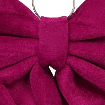 Product Large velvet Christmas bow, outdoor, red, 48×52cm