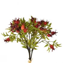 Product Rosehip Decoration Red Rosehip Branches Artificial 48cm 3pcs