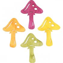 Product Scattered mushrooms, autumn decorations, lucky mushrooms to decorate orange, yellow, green, pink H3.5 / 4cm W4 / 3cm 72pcs