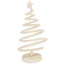 Product Mini Christmas tree, metal decoration, clay look, beige, H30cm