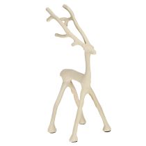 Product Reindeer decoration deer figure metal grey clay optics H27.5cm