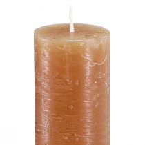 Product Taper candles, solid coloured candles, caramel 34x240mm, 4 pieces