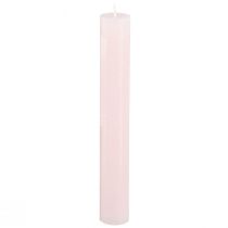 Product Taper candles light pink solid coloured candles pink 34x240mm 4 pcs