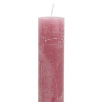 Product Taper candles dyed old pink 34mm x 240mm 4pcs