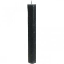 Product Taper candles dyed anthracite candles 34×240mm 4pcs