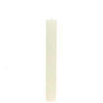 Product Taper candles coloured cream 34mm x 240mm 4pcs