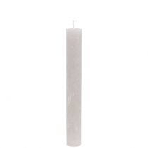 Product Taper candles dyed grey 34mm x 240mm 4pcs