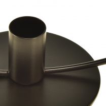 Product Candle holder metal black decorative ring for standing Ø35cm