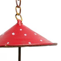 Product Bird feeder fly agaric for hanging rust Ø8.5cm