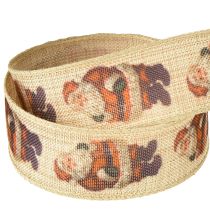 Product Christmas ribbon rustic ribbon Santa Claus 25mm 15m
