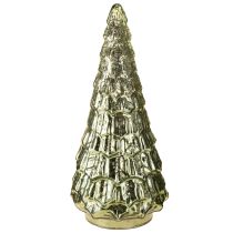 Product Christmas tree with LED lighting vintage green gold 38cm