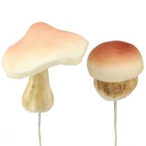 Decorative mushrooms for sticking brown decorative mushrooms autumn 3.5/5.5cm 16 pcs