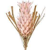 Exotic artificial flower pink large pineapple blossom 74cm