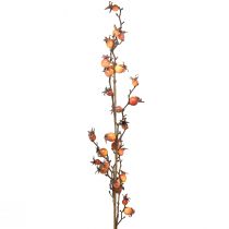 Product Rosehip branch yellow/orange artificial branch rosehip decoration L95cm