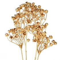 Artificial plants flax artificial gold Advent decoration 54cm 4pcs