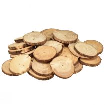 Mini wooden discs decorative tree discs natural Ø5-7cm