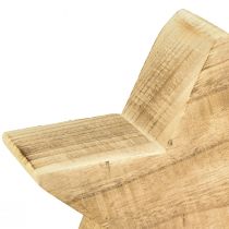 Product Rustic decorative star made of Paulownia wood – Natural wood look, 25x8 cm – Versatile room decoration