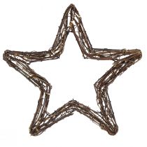 Product Stars for hanging for door wreath willow natural 28cm 4pcs
