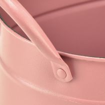 Product Planter metal oval plant pot pink 24/21/18cm set of 3