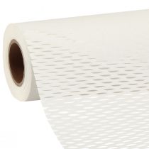 Honeycomb paper wrapping paper in white W50.5cm L250cm