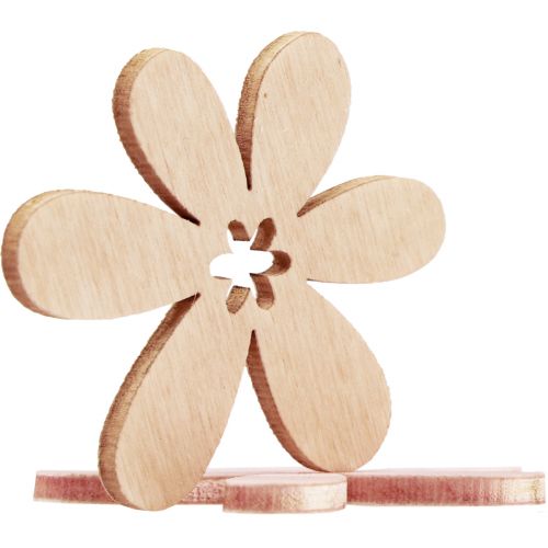 Product Wooden flowers scatter decoration flowers wood orange/pink/white 72 pcs