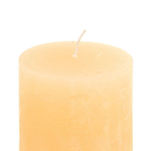 Product Candles Apricot Light Solid colored pillar candles 60×80mm 4pcs