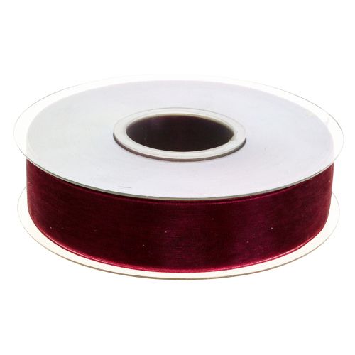 Product Organza ribbon Bordeaux 25mm 50m