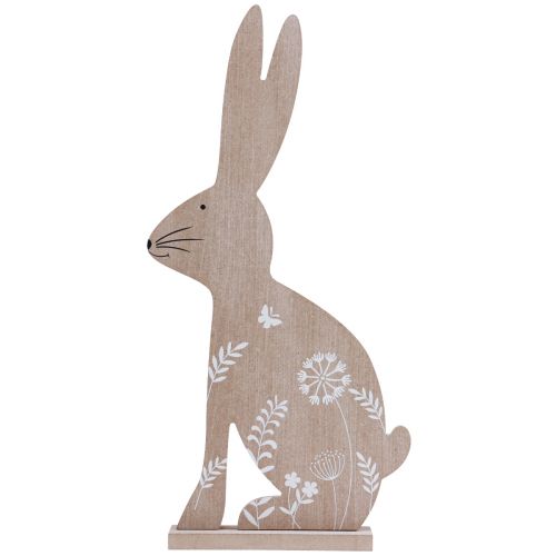 Floristik24 Easter bunny Easter decoration wooden decoration bunny sitting 20×40cm