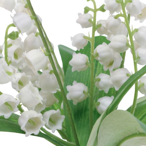 Product Decoration Lily of the Valley Artificial Spring Flowers White 31cm 3 Pcs