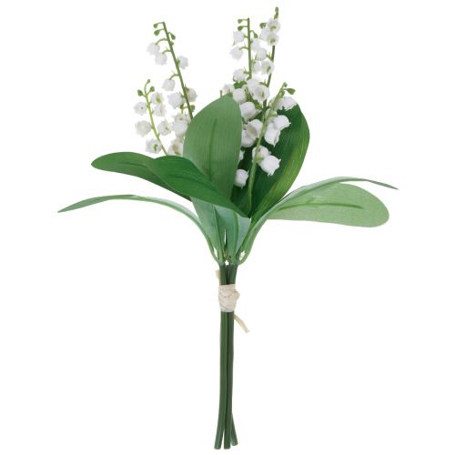 Product Decoration Lily of the Valley Artificial Spring Flowers White 31cm 3 Pcs