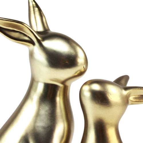 Product Easter Bunny Ceramic Gold Bunny Mom 20/13cm Set of 2