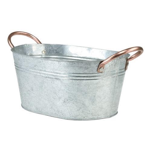 Product Flower bowl with handles, metal bowl, two-tone, 23×15.5×10.5cm