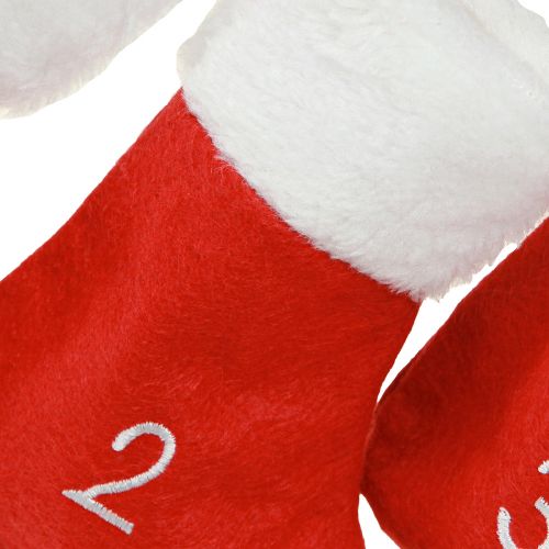 Product Advent calendar to fill boots felt red white 155cm