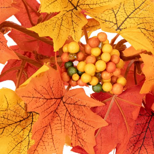 Product Artificial Maple Leaf Garland 170cm Autumn Decoration for Indoor Use
