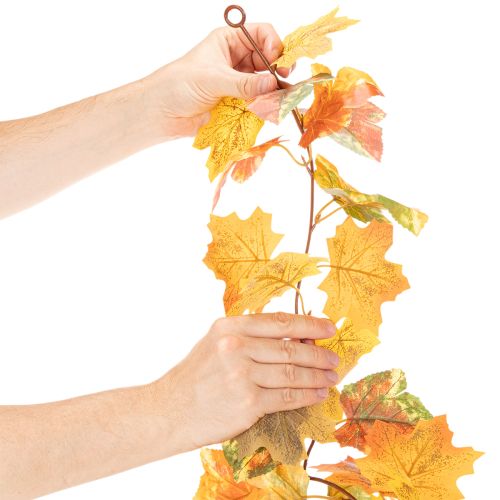 Product Artificial Maple Leaf Garland Autumn Decoration 165cm