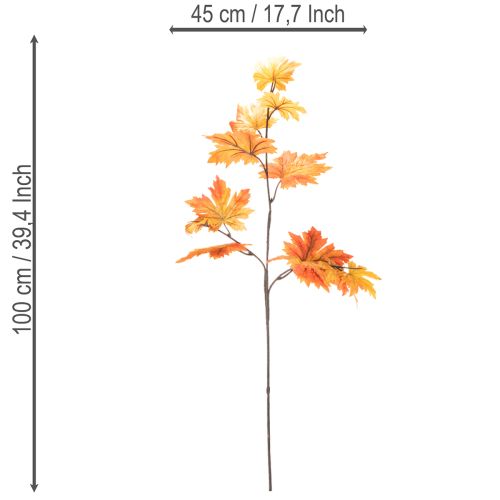 Product Artificial Maple Branch 100cm in Autumn Colors for Indoor Decoration