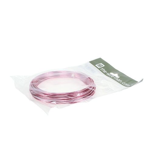 Product Aluminium wire 2mm 100g pink