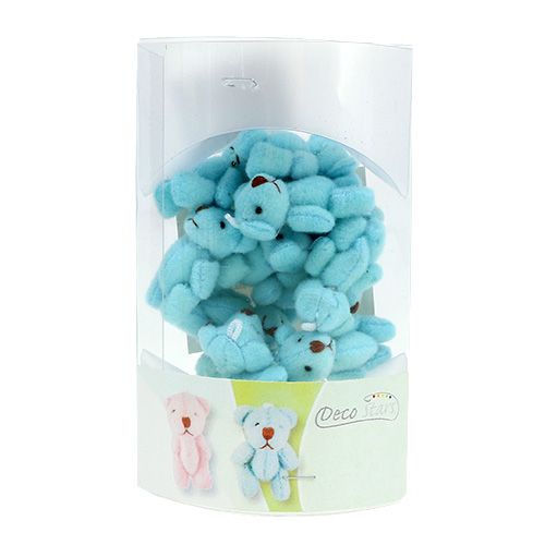 Product Pendant Bear Light Blue 3,8cm 12pcs