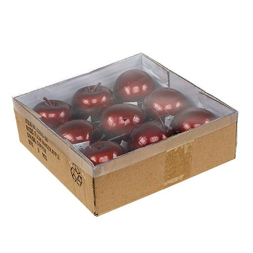 Floristik24 Apple for hanging Ø7.5cm copper, shiny 9pcs