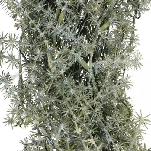 Product Decorative wreath larch artificial needle wreath snow-covered white grey Ø32cm