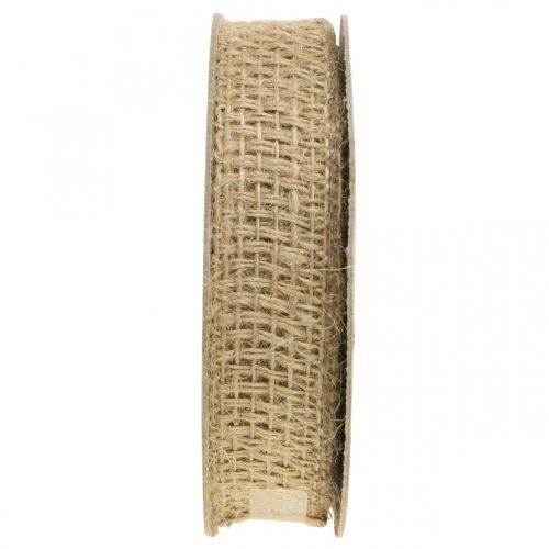 Floristik24 Deco ribbon jute nature 25mm jute ribbon gift ribbon rustic 10m