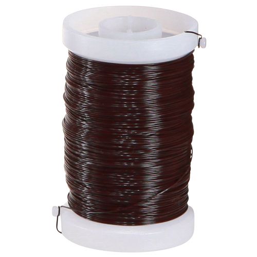 Product Wire for floristry and crafts Chocolate Brown 0.35mm 100g 3pcs