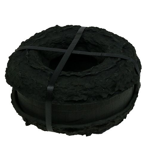 Product Floral foam ring with base black H3.5cm Ø17cm 2 pcs